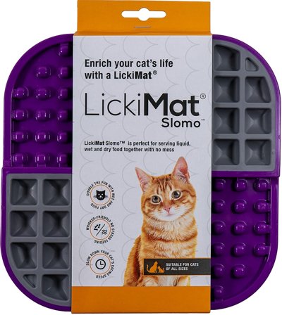 LickiMat Slomo Kat Lilla, Tøj & Bolig, Foder & Tilbehør, Mad- & Vandskåle