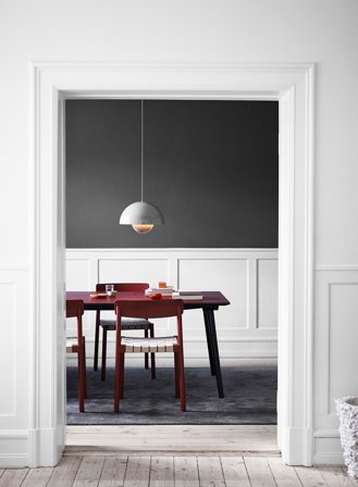 Flowerpot VP2 taklampe Ø50 - gråbeige