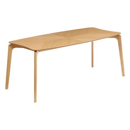 Ruokapöytä, 180x90 cm, tammiviilu, mattapinta
