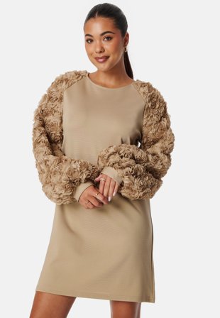 Ida Sjöstedt Celeste Dress Beige Klær