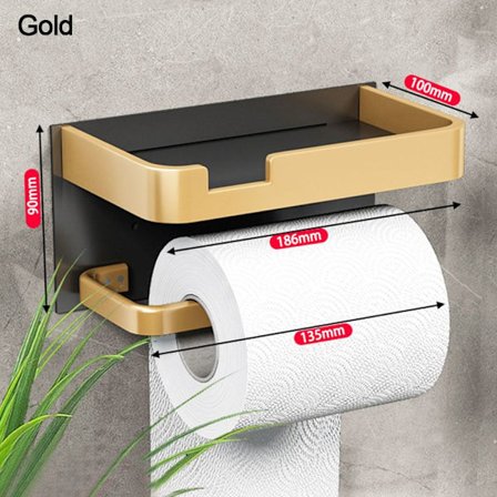 Toiletpapirholder Rullepapirstativ GULD
