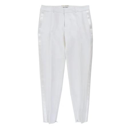 Saint Laurent Vintage Pre-owned Bukser Hvid, unisex Vintage Bukser