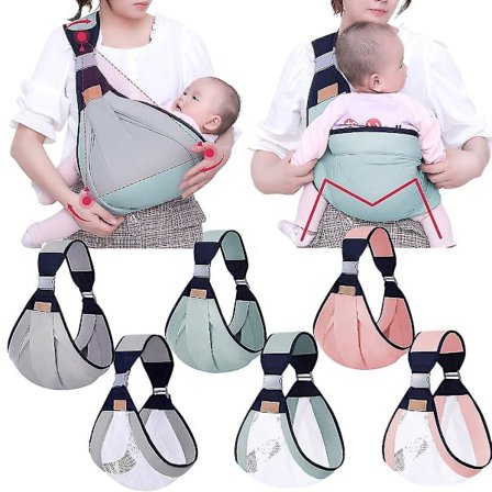 Lätta babybärselar, andningsbar sele nyfödd ergonomisk ryggsäck bomull