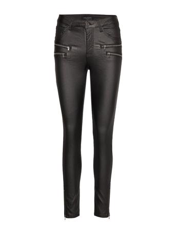 Fqaida-Pa-7/8-Cooper Trousers Leather Leggings/Bukser Svart FREE/QUENT