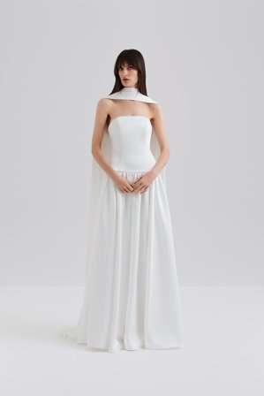 Malina Bridal - Audrey gown - 48 - Ivory