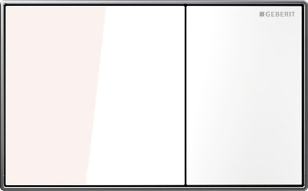 Geberit Omega60 Spolplatta för dubbelspolning Vit, Badrum