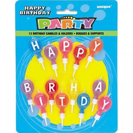 Happy Birthday tårtljus - Kalaslagret.se