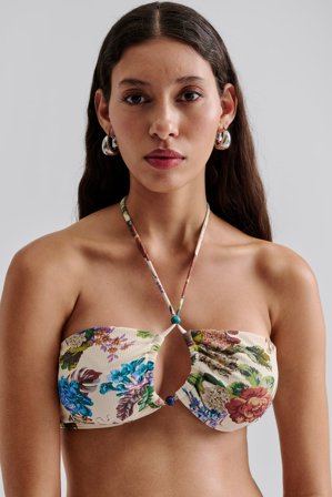 Malina - Cara bikini top - M - Botanic Florals