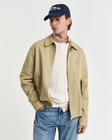 GANT Herren Jacke aus Baumwolltwill (L) Beige