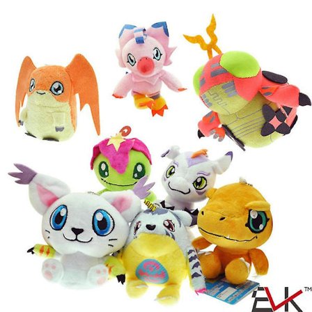 Digimon Adventure Plyslegetøj Fyldte Bløde Dukker Smykker Børns Fødselsdag Julegaver 12cm