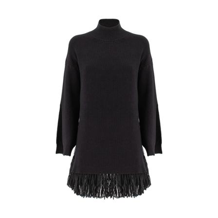 Ermanno Scervino Kjole D41Eq014Cset7_99 Sort, Dame