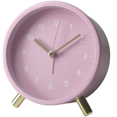 Stille Vækkeur med Natlys og baggrundsbelysning, Stille metalur – Stilrent, til soveværelse og rejser