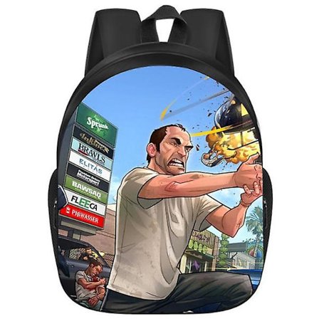 Grand Theft Auto Backpack Student Skolväska