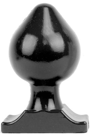 All Black Vinyl Anal Plug 22 cm XL Buttplug - Blushme.se