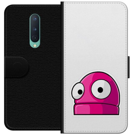 Yhteensopiva Lompakkokotelo OnePlus OnePlus 8 Pinkki sarjakuvahahmo suurilla silmillä leikkisässä ja humoristisessa tyylissä