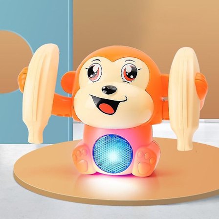 Elektrisk Tumbling Monkey Light Music Puzzle Tipping