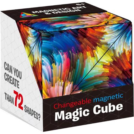 3D Magic Cube, Infinity Flips Magneettiset Kuutiot 72 Muotoa Fidget Leikki Lapsille Aikuisten Anti Stress Muodon Vaihto Laatikko Puzzle Leikkikalut (