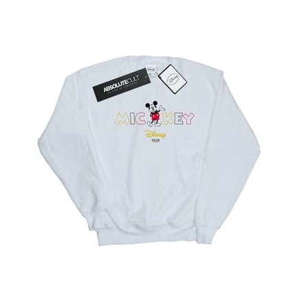 Disney Girls Mickey Mouse 1928 Sweatshirt 5-6 år Vit