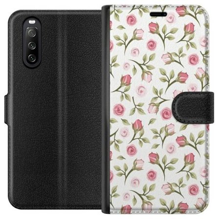 Plånboksfodral till Sony Xperia 10 III med Blommigt