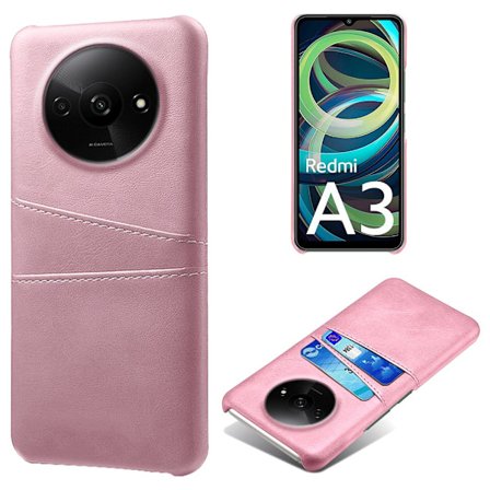 SKALO Xiaomi Redmi A3 PU-læder Cover med Pung - Rosa guld