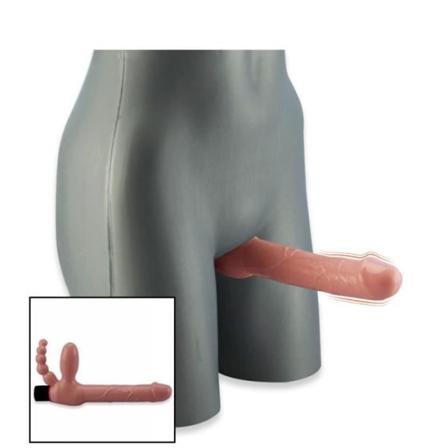 Trippelvibrerande penetrerande dildo