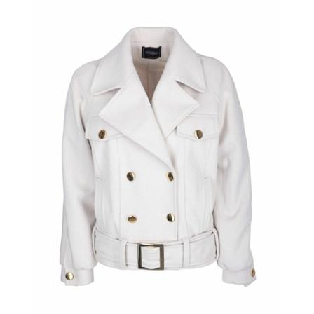 Fracomina, Leather Jackets Beżowy, Kobieta, Rozmiar: M