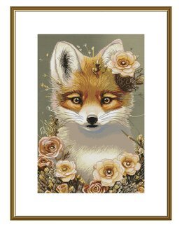 Broderikit Tavla Räven - Nova Sloboda