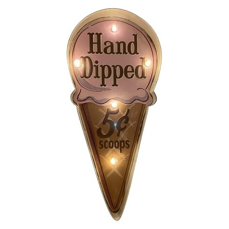 Retroskylt HAND DIPPED med ljus