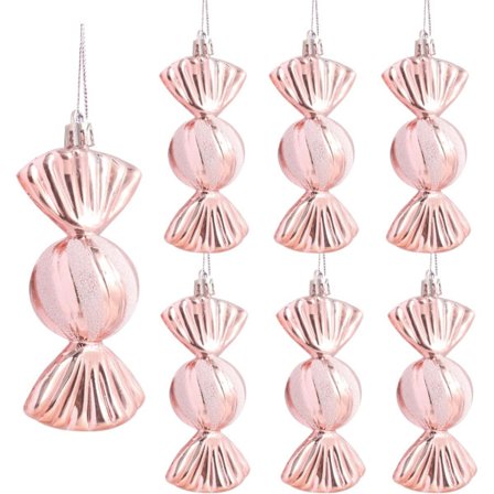 Julgranskulor i roséguld, 12 cm, 24-pack_tfrf