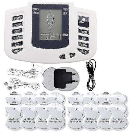 Caraele Electric Tens Muscle Stimulator Digital muskelterapi helkroppsmassageapparat ( set)