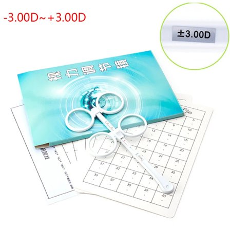 Høykvalitets 0.50D til 4.00D Flip Test Linse Bekreftelse Optisk Flipper Optometri Plast