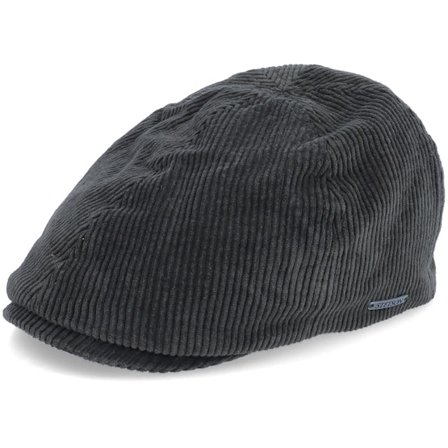 Stetson - Bruin flatcap Cap - Duck Cap Corduroy Manchester Brown Flat Cap @ Hatstore