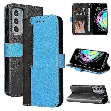 Motorola Edge 20 Orange Flipcover med Integreret Holder Kortpladser og Fotoramme