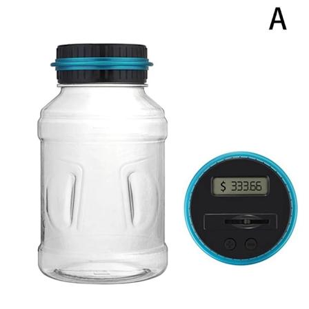 Digital LCD Penge-Tællings Pengeopsparingsboks Jar Stor Kapacitet Til USD EURO GBP Penge Elektronisk Tælling Sparegris A