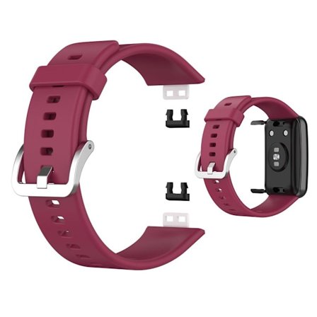 Huawei Watch Fit silicone watch band - Wine Red