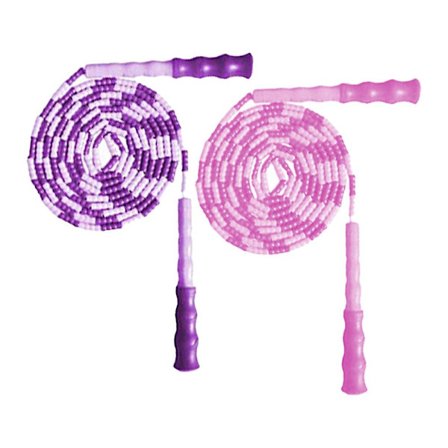 Pakke med 2 perler segmenterte hoppetau uten floker