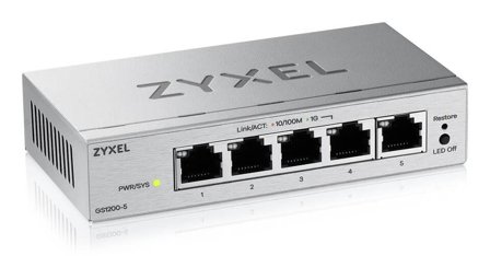 Zyxel GS1200-5V3 5 Port Smart Managed Gb Switch