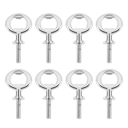 8-delt metallflaskeåpnersett, DIY håndverksølflaskeåpner, tom flaskeåpner