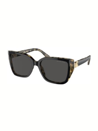 Michael Kors Michael Kors, Ref.: 0MK219939508755, Sunglasses in acetate, bi-layer black/amber tortoise color, Lenses in polyamide, dark grey solid 