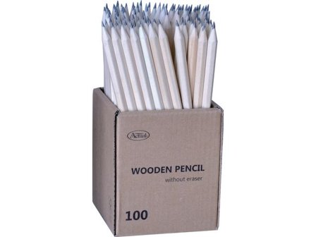 Actual Blyertspenna HB natur 100/fp - Lyreco - Skola och förskola - Pennor och tillbehör - Blyertspennor