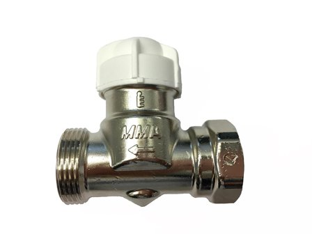MMA Evoflow 15 Termostatventil rett DN 15, Varme