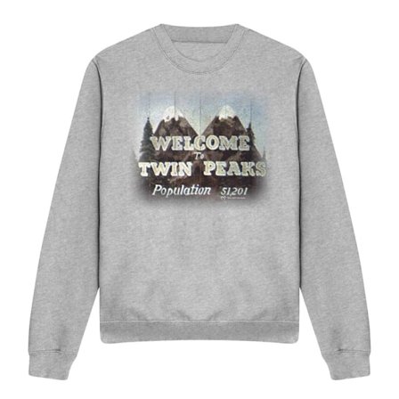 Twin Peaks Unisex Vuxen Welcome To Sweatshirt XL Sport Heather