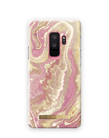 Female Hülle, Galaxy S9 Plus Golden Blush Marble Handyhülle