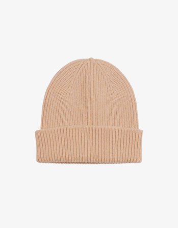 Merino Wool Beanie - Honey Beige - One Size