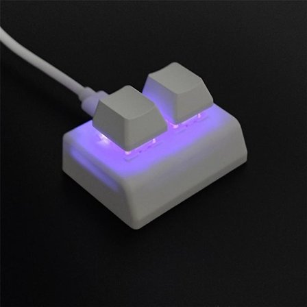 2 Makro Programmerbara Tangentbord RGB Mini Tangentbord Spel Röd Switch Anpassat Tangentbord Osu Spel