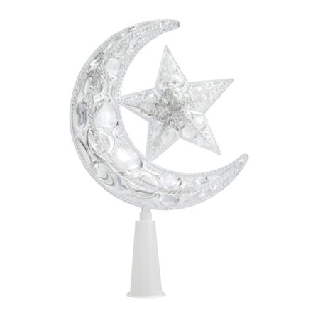 Elegant Juletræstop Stjerne Dekoration Glitrende Design Til Julepynt Sæsonbestemt Pynt Julebord Dekoration