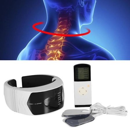 Nakkemassageapparat til lindring af nakkesmerter trådløs fjernbetjening
