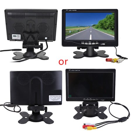 Backup Camera Monitor Kit 7-tommer LCD til HD bakkamera Monitor T