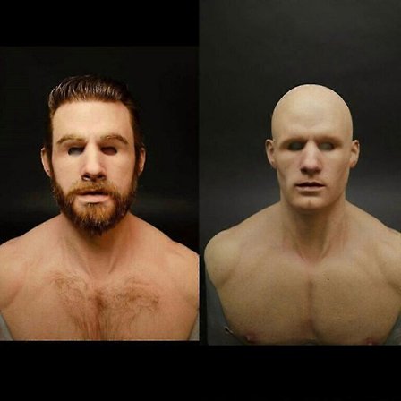 Latex Realistisk Mand Ansigtsmaske Mandlig Udklædning Cosplay Halloweenfest Rekvisitter (FMY)