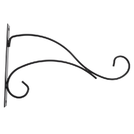 Seinälle ripustettava koristeellinen kukkaruukun ripustin, metalliriipuskoukku